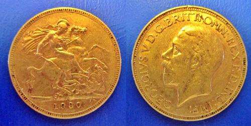 ## 1930 South Africa Gold Pound ##