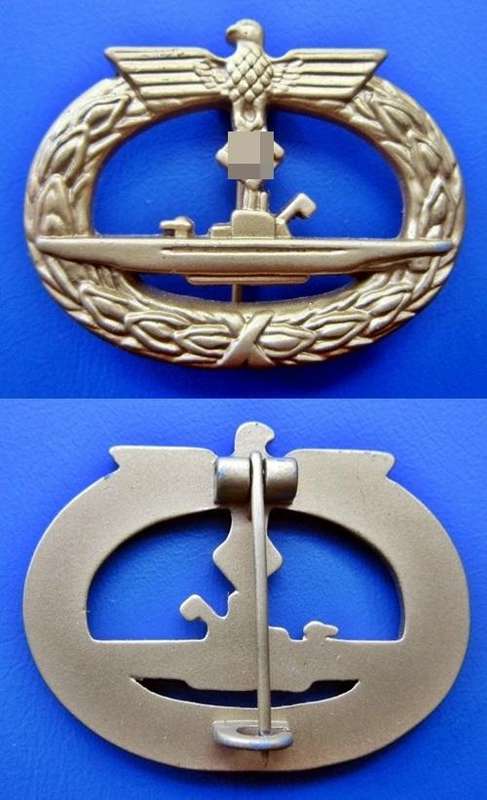 ## Replica WWII German Submarine War Badge ##
