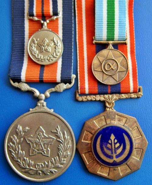 ## SADF General Service with Miniatur; Pro Patria 18090 and Miniature Unitas Medal ##