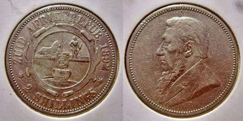 ## 1892 ZAR Silver 2 Shillings ##