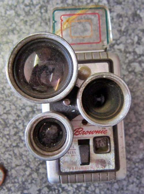 ## Kodak Brownie Turret F/1.9 8mm Movie Camera with Leather Holder ##