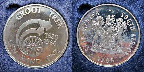 ## Proof 1988 South Africa Silver Groot Trek R1 ##
