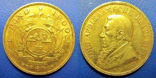 ## Beautiful Last Issue 1900 ZAR Gold Pond ##