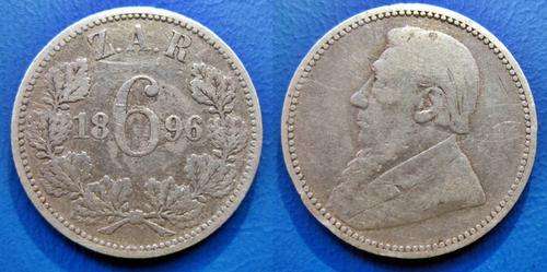 ## 1896 ZAR Silver 6D ##