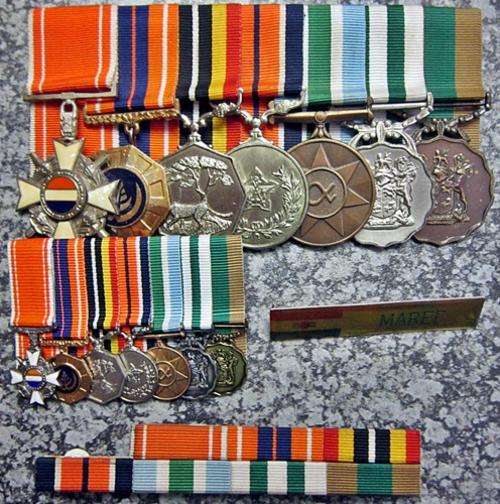 ## Honoris Crux Medal Group of Douglas Hartley Maree with Miniatures and Documents ##