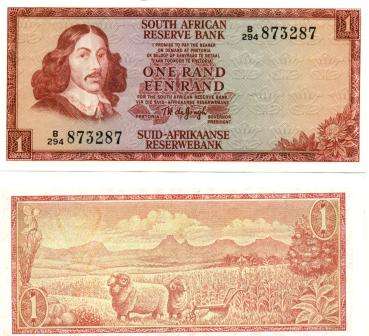 ## South Africa T.W.De Jongh Unc R1 Notes ## 1st Issue UNC