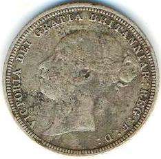 ##  1881 Six Pence from Great Britain  ##