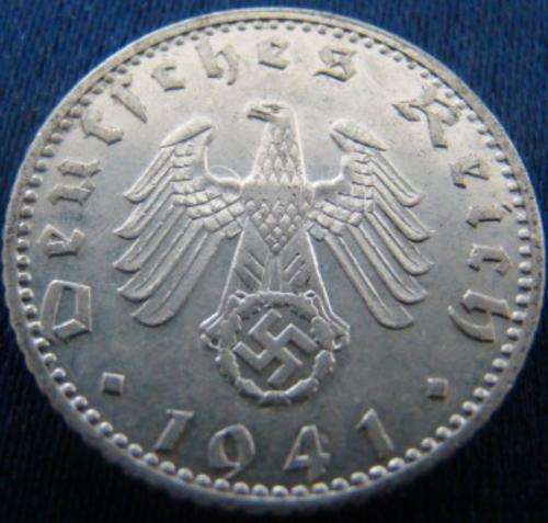 ## 1941 A Germany 50 Reich Pfennig ##