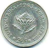 ##  1963 UNC 2 1/2c ## Difficult thing to get