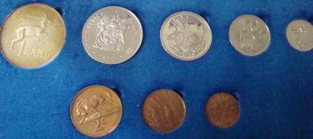 ## Proof SA 1977  coins in SAM box ##