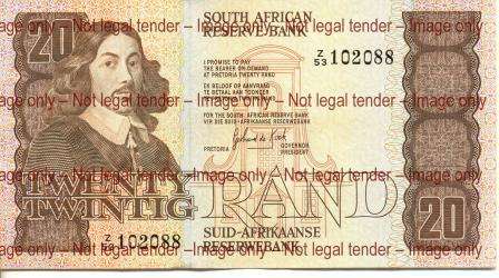 ## SA Gerard de Kock Replacement R20 note Z102088 ##