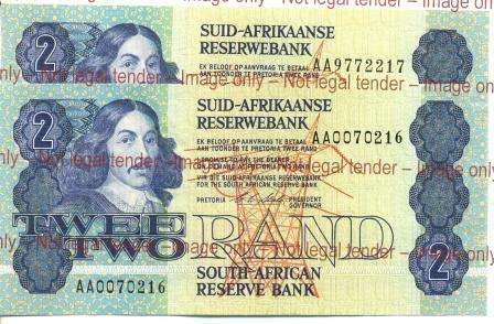## SA UNC CL Stals R2 AA9772216-9772217  ##