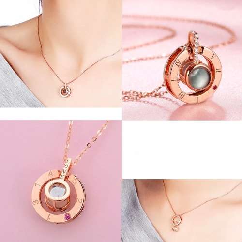 " I love you" in 100 languages necklace