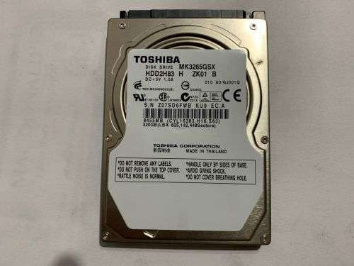 TOSHIBA 320GB SATA 2.5" HDD