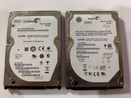 SEAGATE 250GB LAPTOP HDD