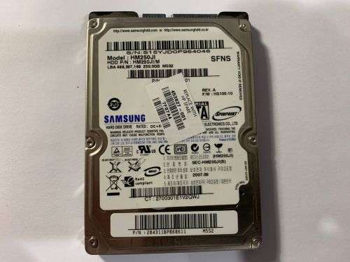 SAMSUNG 250GB LAPTOP HDD