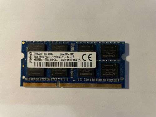 KINGSTON 8GB DDR3 LAPTOP MEMORY