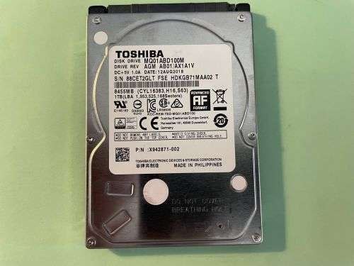 Toshiba 1TB Laptop HDD