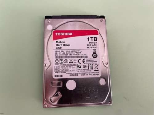 TOSHIBA 1TB LAPTOP HDD