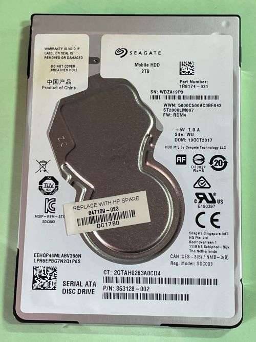 Seagate 2TB Laptop HDD