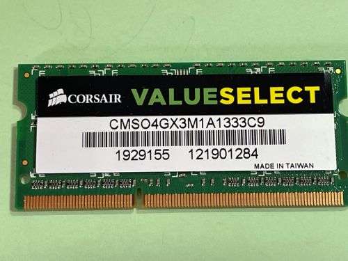 Corsair 4GB DDR3 Laptop memory