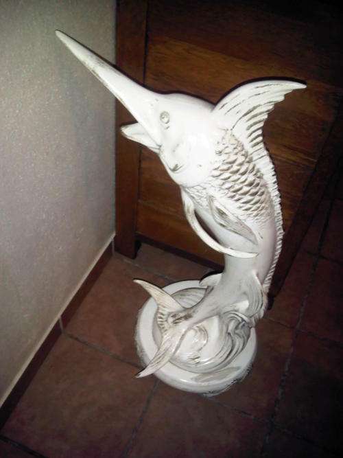 CERAMIC STATUE OF MARLIN/SWORDFISH