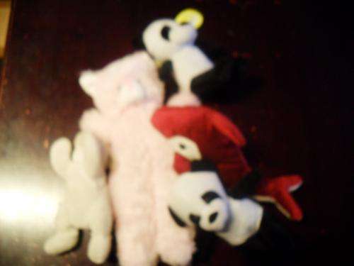 FIVE SOFT TOYS