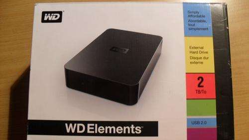 WD ELEMENTS 2TB EXTERNAL HARD DRIVE 3.5"