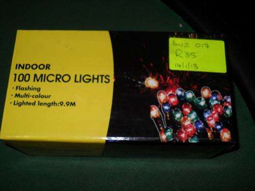 100 Flashing coloured micro lights