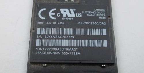 Samsung 256GB SSD For MacBook Pro A1398 2012