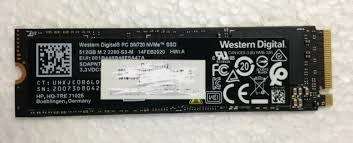 Western Digital 512GB M.2 2280 NVMe SSD