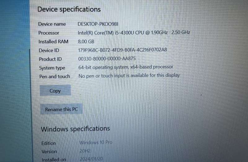 Dell Latitude E5540 Core i5 4300U 500GB HDD 8GB RAM Win 10 Pro *NEW BATTERY*
