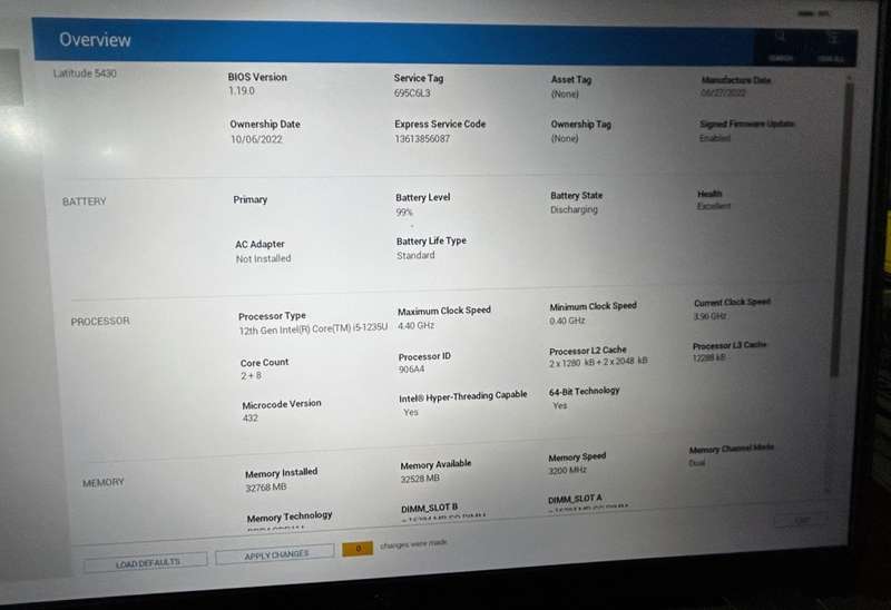 Dell Latitude 5430 Core i5 12th Gen 2TB NVMe 32GB RAM Win 11 Pro *TOP SPEC*