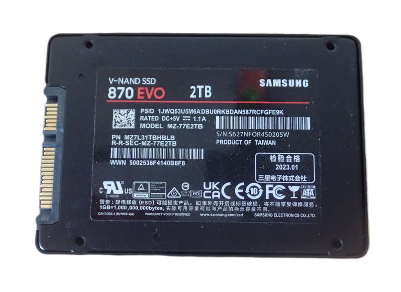 Samsung 2TB 870 EVO 2.5` SSD *READ FULL DESCRIPTION*