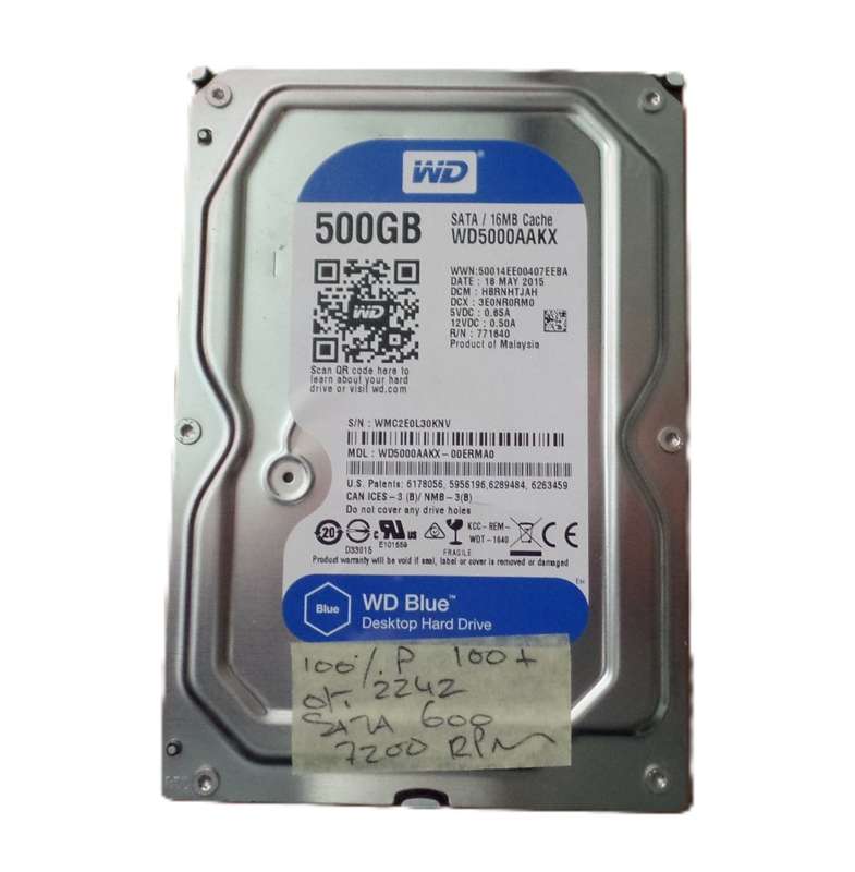 WD Blue 500GB Desktop HDD *DEAD FULL DESCRIPTION*