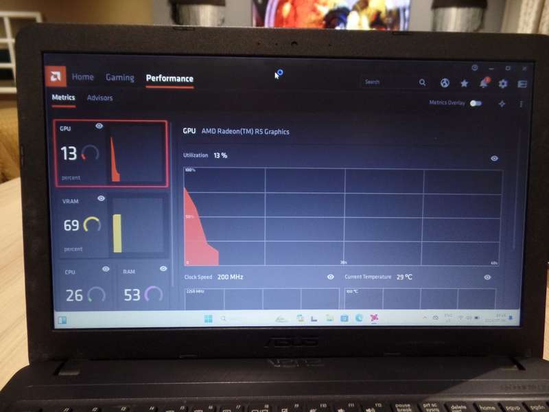 ASUS VivoBook 15 AMD A9 Radeon R5 Graphics 500GB SSD 8GB RAM Win 11 Home