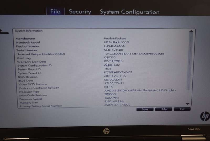 HP ProBook 6565b AMD A6 240GB SSD 8GB RAM Windows 10 Pro