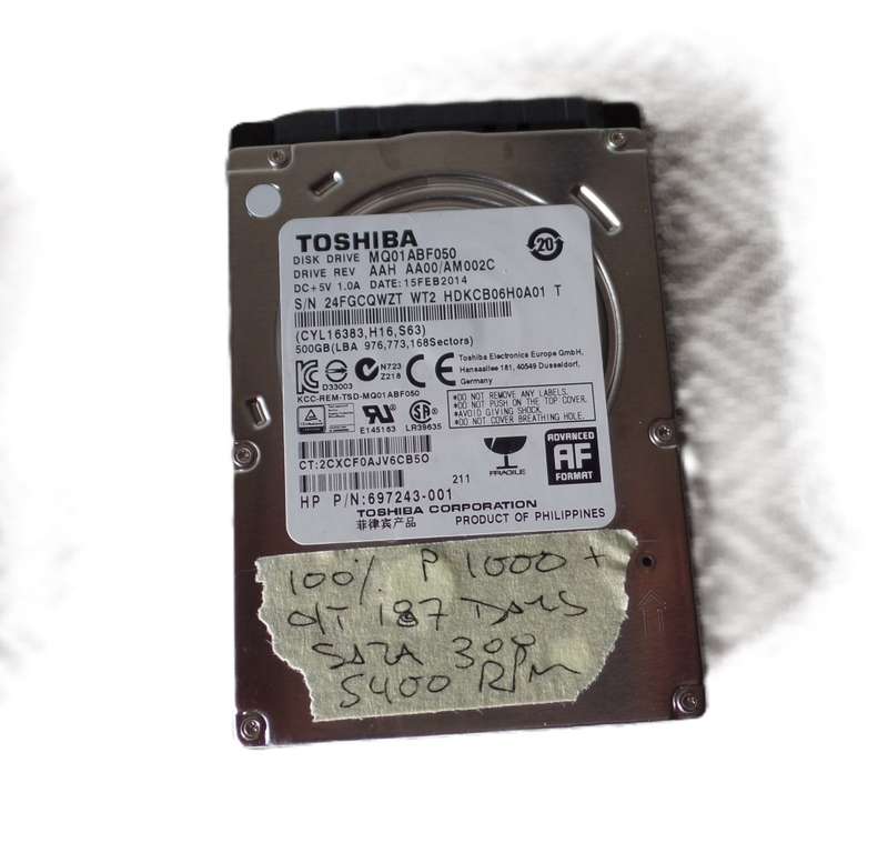 Toshiba 500GB Desktop HDD