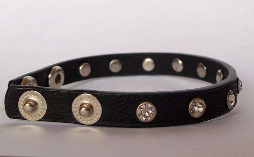 STUNNING LEATHER BRACELET WITH SWAROVSKI'S - DON'T MISS OUT!!!