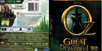 OZ THE GREAT AND POWERFUL 3D - BLU RAY + BLU RAY 3D