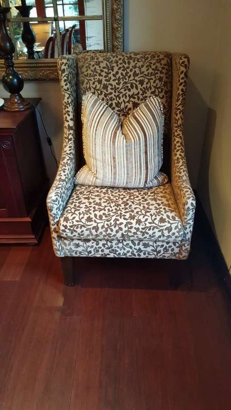 Wetherlys Home Fabric Chairs x 2 - worth R14k!
