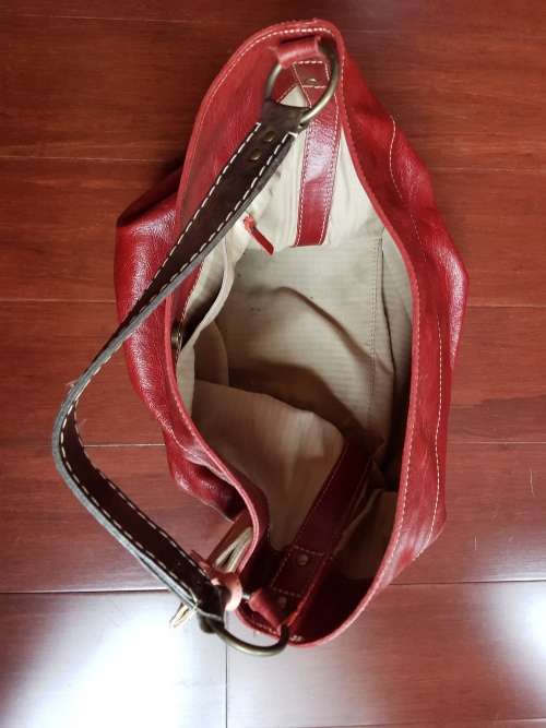 Leather Bag - As New - Dark Red