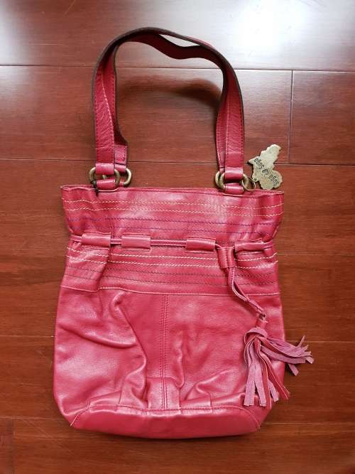 Leather Bag - Brand New - Deep Pink