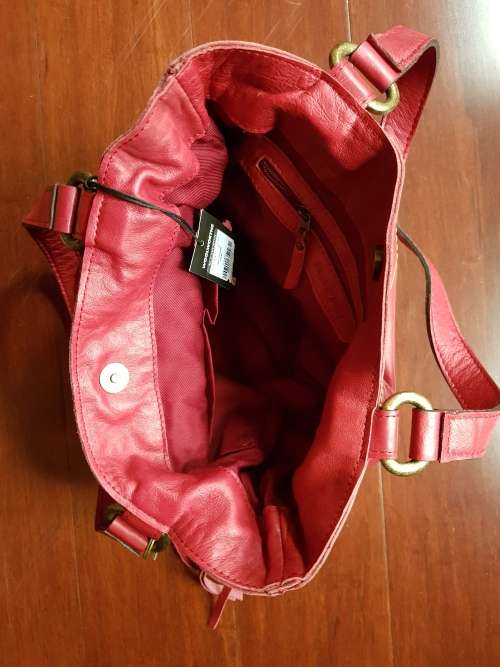 Leather Bag - Brand New - Deep Pink