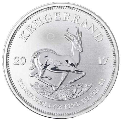 1 oz Silver Krugerrand Premium Uncirculated in zip lock bag