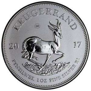 2017 Silver Premium Uncirculated Krugerrand 1 oz with Certification