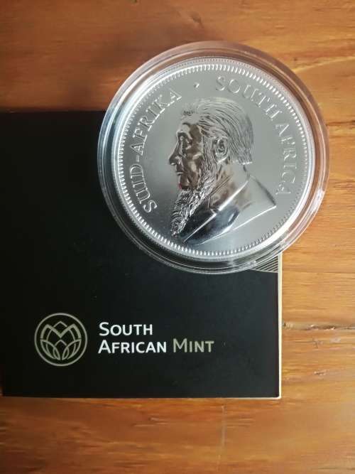 1 oz Silver Krugerrand Premium Uncirculated in zip lock bag