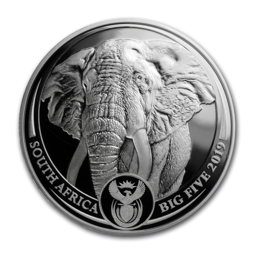 2019 Big 5 Elephant Double Capsule Proof Set (2 x 1 oz Silver Ag 999)