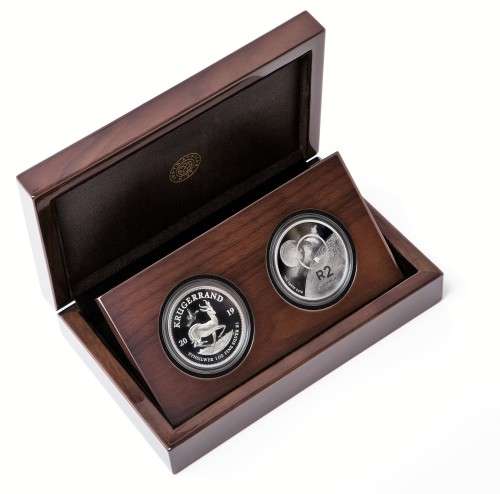 Brand New - 2019 Privy Mark Krugerrand and Crown 1969 South African Polymer on the moon- # 500 Mint