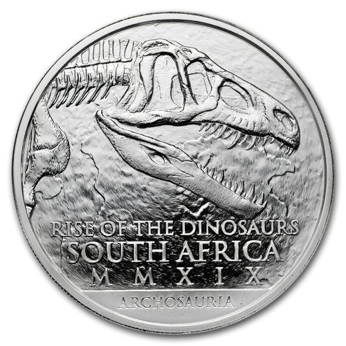 2019 1 oz Silver Euparkeria dinosaur - Still sealed